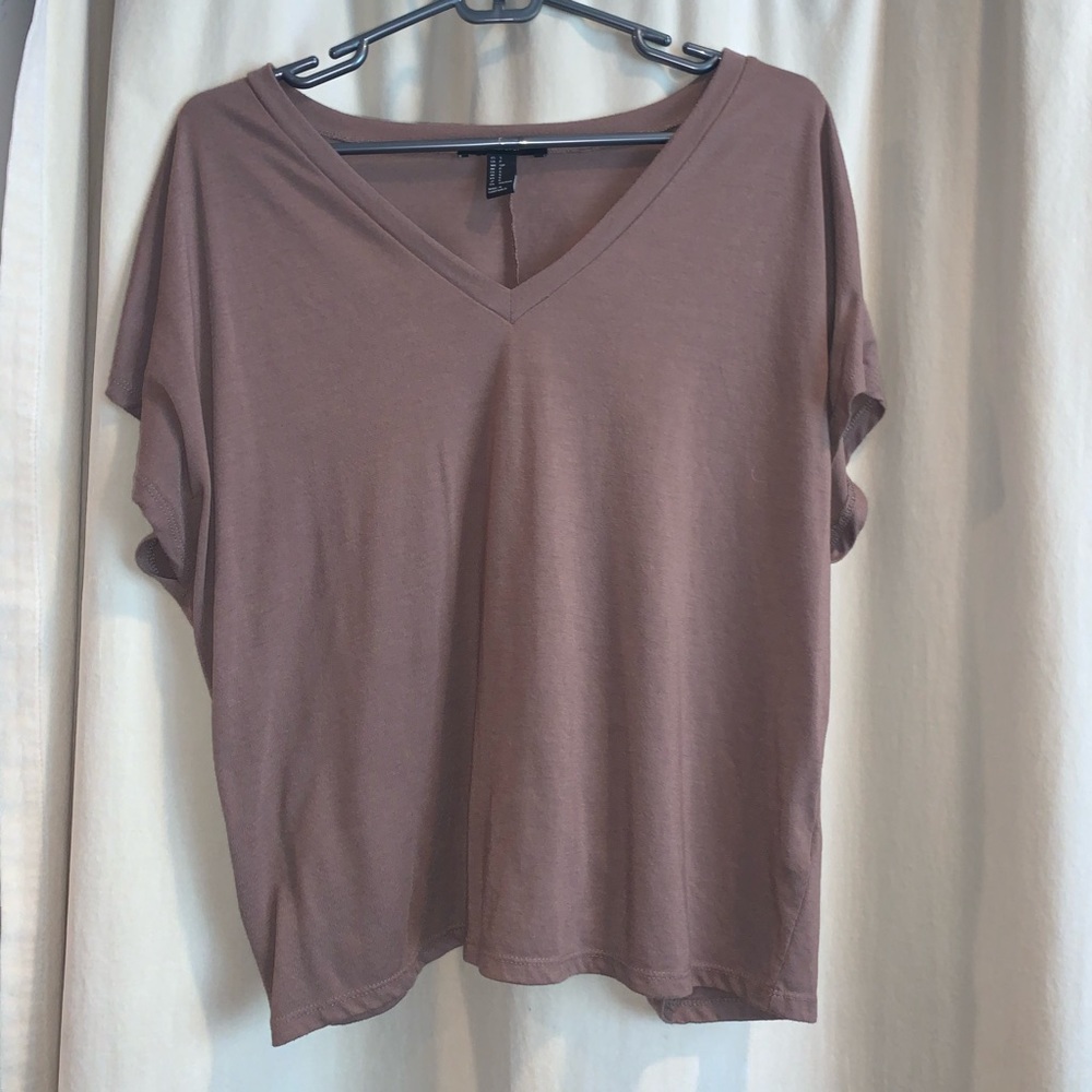 Nude V-Neck Top